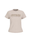 T-SHIRT DONNA - GUESS ATHLEISURE BEIGE - V6RI10 I3Z14 1