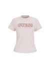 T-SHIRT DONNA - GUESS ATHLEISURE CREMA - V6RI10 I3Z14 1