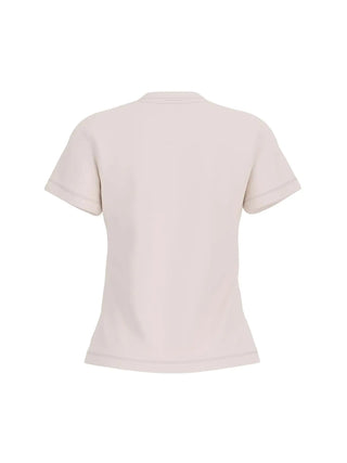 T-SHIRT DONNA - GUESS ATHLEISURE CREMA - V6RI10 I3Z14 2