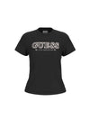 T-SHIRT DONNA - GUESS ATHLEISURE NERO - V6RI10 I3Z14 1