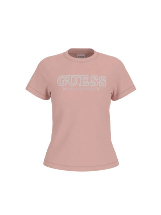 T-SHIRT DONNA - GUESS ATHLEISURE ROSA - V6RI10 I3Z14
