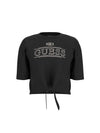 T-SHIRT DONNA - GUESS ATHLEISURE NERO - V6RI14 I3Z14 1