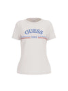 T-SHIRT DONNA - GUESS ATHLEISURE BIANCO - V6RI16 I3Z14 1