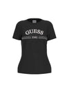 T-SHIRT DONNA - GUESS ATHLEISURE NERO - V6RI16 I3Z14 1