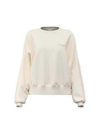 FELPA DONNA - GUESS ATHLEISURE BIANCO - V6RQ96 KCX22