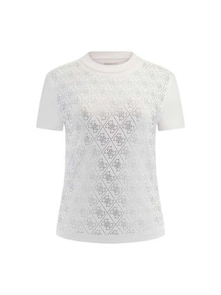 T-SHIRT DONNA - GUESS APPAREL BIANCO - W4BI26 J1314