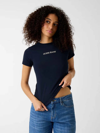 T-SHIRT DONNA - GUESS JEANS BLU - W4YI01 J1314 2