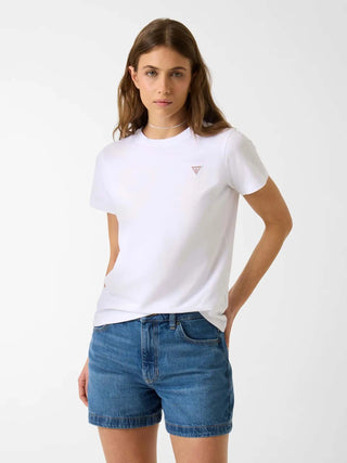 T-SHIRT DONNA - GUESS JEANS BIANCO - W4YI10 J1314 3