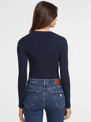 T-SHIRT DONNA - GUESS JEANS BLU - W4YI22 J1314 3