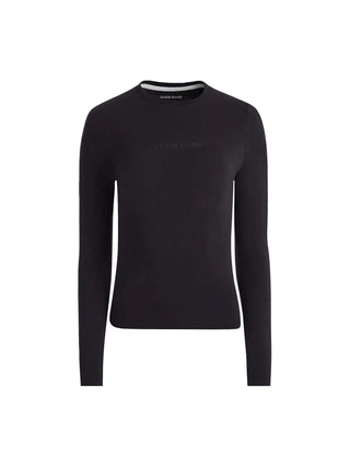 T-SHIRT DONNA - GUESS JEANS NERO - W4YI22 J1314 1