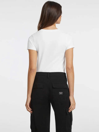 T-SHIRT DONNA - GUESS JEANS BIANCO - W4YI23 J1314 3