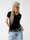T-SHIRT DONNA - GUESS JEANS NERO - W4YI23 J1314 2