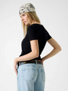 T-SHIRT DONNA - GUESS JEANS NERO - W4YI23 J1314 3