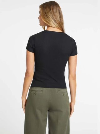 T-SHIRT DONNA - GUESS JEANS NERO - W4YI64 KA0H1 3
