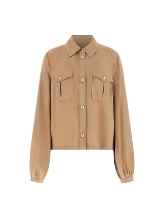 CAMICIA DONNA - GUESS APPAREL SABBIA - W6GH22 W1789