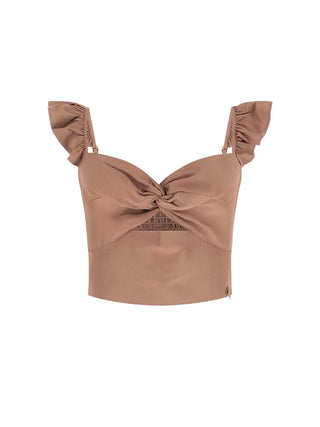 CAMICIA DONNA - GUESS APPAREL COGNAC - W6GH92 W2383