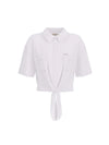 CAMICIA DONNA - GUESS JEANS BIANCO - W6GHA3 WO331 1