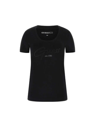 T-SHIRT DONNA - GUESS APPAREL NERO - W6GI14 K3033