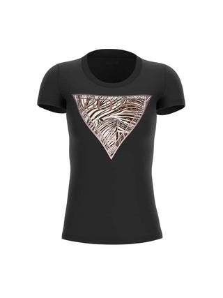 T-SHIRT DONNA - GUESS APPAREL NERO - W6GI19 K3042