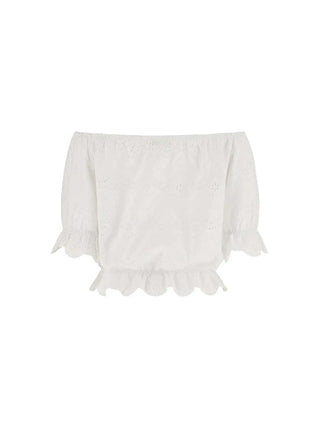 TOP DONNA - GUESS APPAREL BIANCO - W6GP47 K3336 2