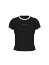 T-SHIRT DONNA - GUESS JEANS NERO - W6GPA9 KF641 1