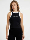 T-SHIRT DONNA - GUESS JEANS NERO - W6GPZ8 KF641 3