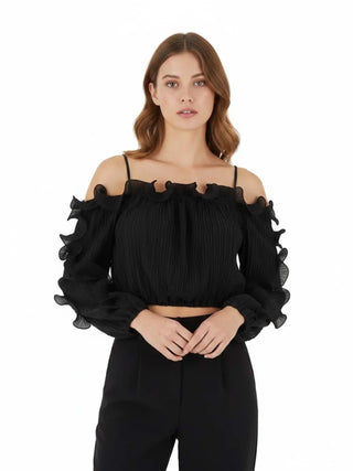 TOP DONNA - GUESS APPAREL NERO - W6RH29 WI342 2