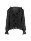 TOP DONNA - GUESS APPAREL NERO - W6RH31 WI342 1