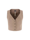 GILET DONNA - GUESS APPAREL BEIGE - W6RH52 WH9Y2 1