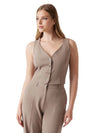 GILET DONNA - GUESS APPAREL BEIGE - W6RH52 WH9Y2 2