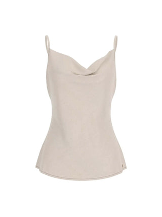 CANOTTA DONNA - GUESS APPAREL BEIGE - W6RH55 WJ732