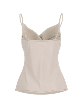 CANOTTA DONNA - GUESS APPAREL BEIGE - W6RH55 WJ732 2