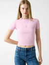 T-SHIRT DONNA - GUESS JEANS ROSA - W6RI15 J1314 2