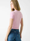 T-SHIRT DONNA - GUESS JEANS ROSA - W6RI15 J1314 3