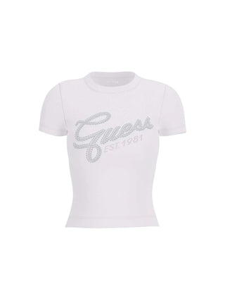 T-SHIRT DONNA - GUESS APPAREL BIANCO - W6RI22 KA0H1
