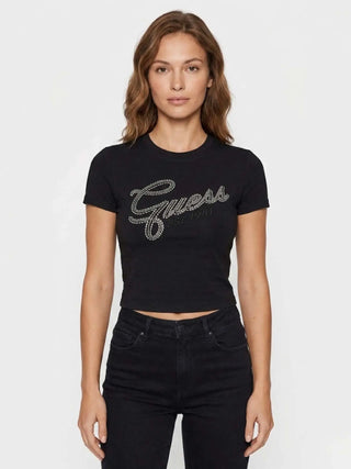 T-SHIRT DONNA - GUESS APPAREL NERO - W6RI22 KA0H1 3