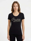 T-SHIRT DONNA - GUESS APPAREL NERO - W6RI24 J1314 2