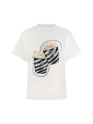 T-SHIRT DONNA - GUESS APPAREL BIANCO - W6RI28 I3Z14