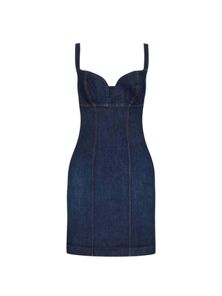 ABITO DONNA - GUESS APPAREL BLU - W6RK95 D6881