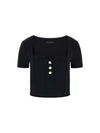 TOP DONNA - GUESS APPAREL NERO - W6RP08 KCBO2 1