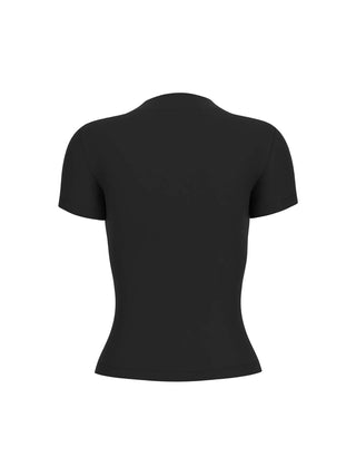 TOP DONNA - GUESS APPAREL NERO - W6RP99 KCNH2 2