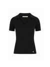 MAGLIA DONNA - GUESS APPAREL NERO - W6RR62 Z0132 1