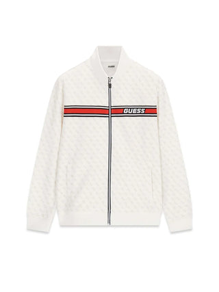 FELPA UOMO - GUESS ATHLEISURE BIANCO - Z2BQ06 K7122