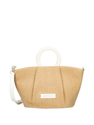 BORSA A MANO DONNA - LOVE TO LOVE BIANCO - LTL-105 1