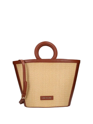 BORSA A MANO DONNA - LOVE TO LOVE MARRONE - LTL-107 1