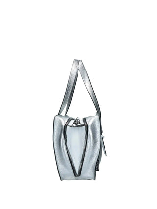 BORSA A SPALLA DONNA - REBELLE ARGENTO-BIANCO - REB0163 P0025 3