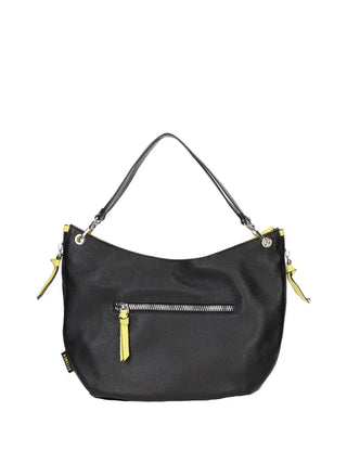 BORSA A MANO DONNA - REBELLE NERO-GIALLO - REB0165 P0019