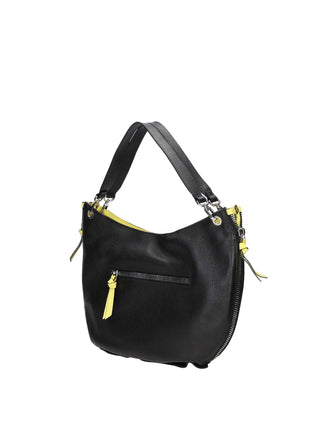BORSA A MANO DONNA - REBELLE NERO-GIALLO - REB0165 P0019 2