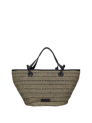 BORSA A SPALLA DONNA - REBELLE NERO-BIANCO - REB0212 T0022