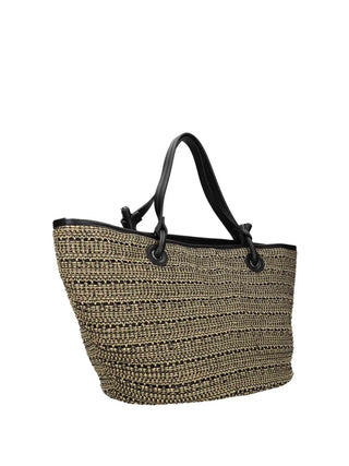 BORSA A SPALLA DONNA - REBELLE NERO-BIANCO - REB0212 T0022 3